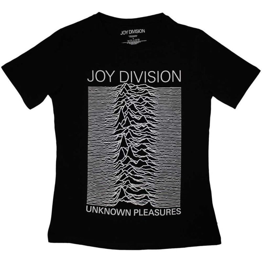 Joy Division Womens/Ladies Unknown Pleasures T-Shirt / Black